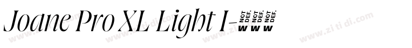 Joane Pro XL Light I字体转换 Joane Pro XL Light I字体转换